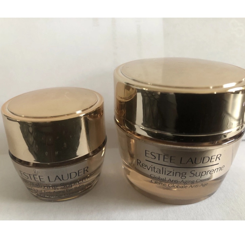 ESTEE LAUDER Revitalizing Supreme Face/Neck & Eyes Duo 2pc Set NWOB $50 Value